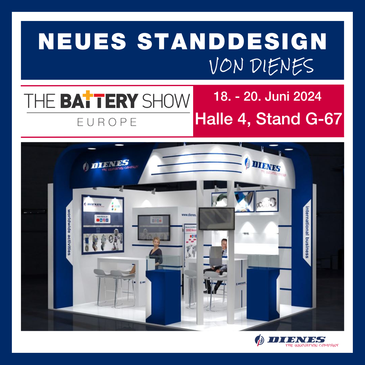 DIENES auf der Battery Show Europe 2024 in Stuttgart DIENES